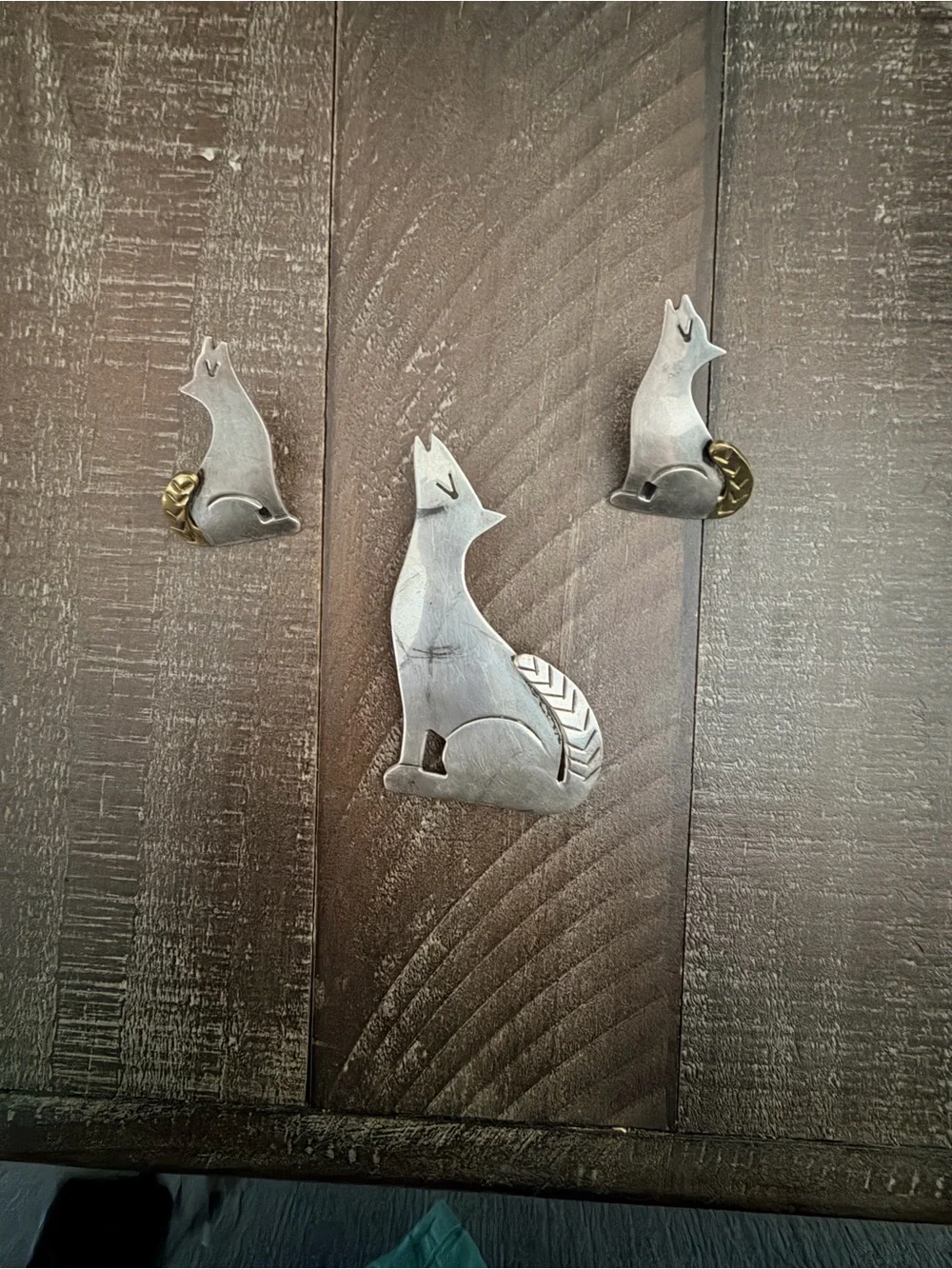 Vintage Mexico 925 Sterling Silver Bird Brooch & Earrings Set